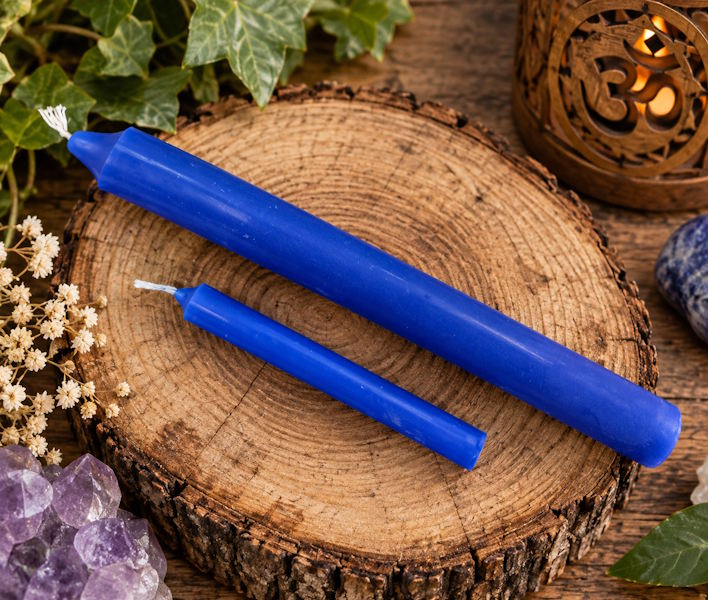 Vela Bujía Azul 10 cm